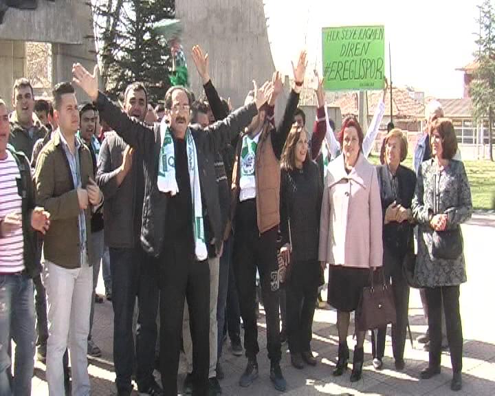 EREĞLİSPOR TARAFTAR GURUBUNDAN ÖRNEK DAVRANIŞ