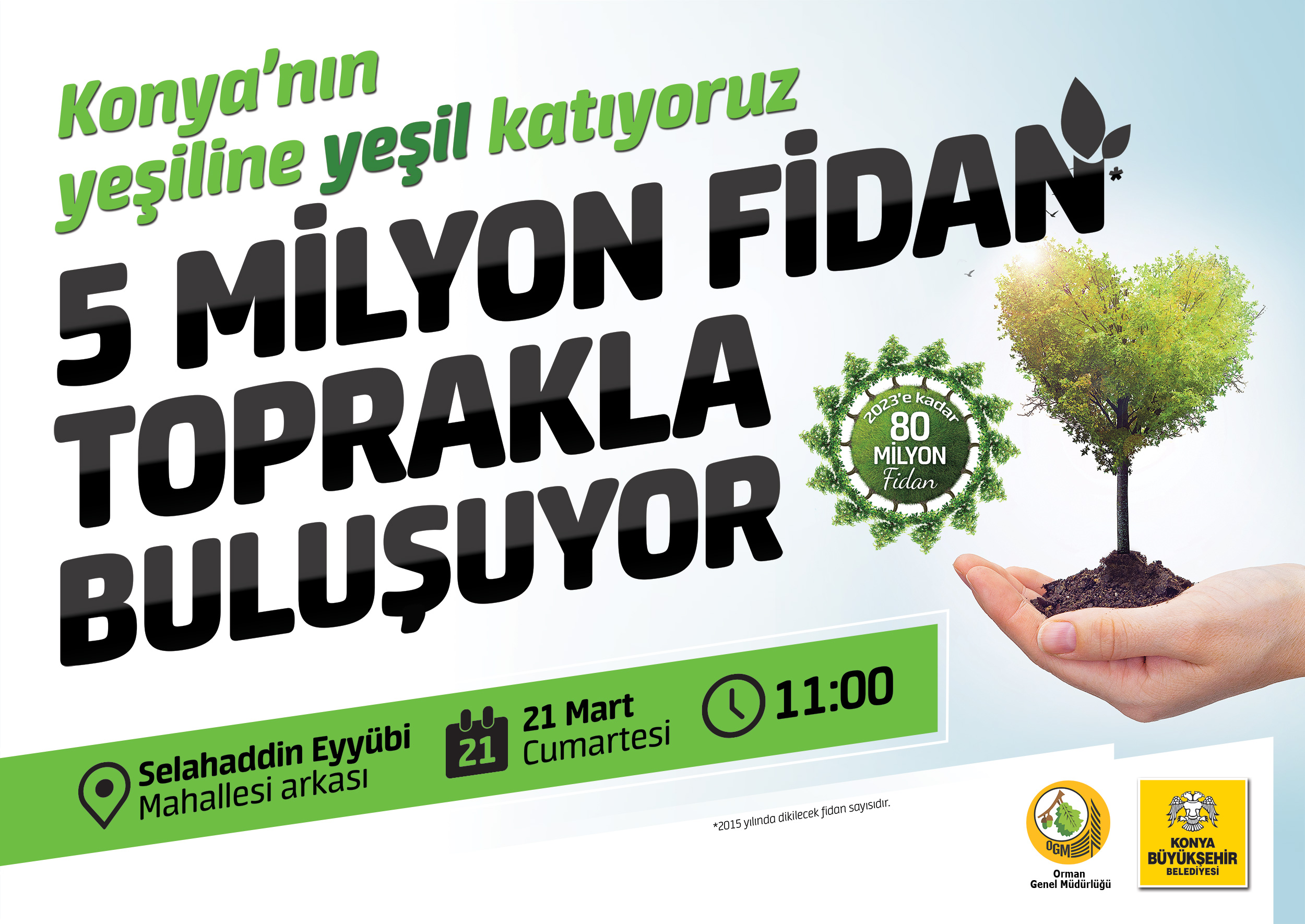 5 Milyon Fidan Toprakla Buluşuyor