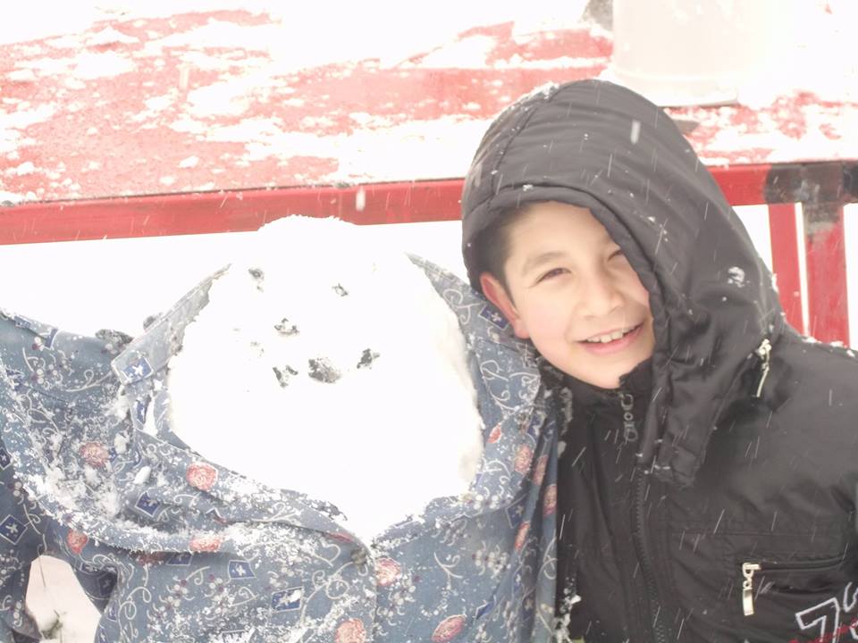 Ereğlili vatandaşlar Güne Kar yağışıyla uyandı.