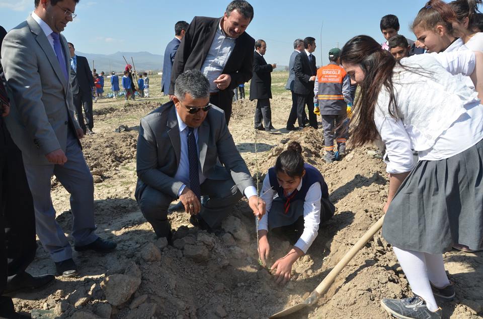 Hedef Ereğli Nüfusu Kadar Fidanı Toprakla Buluşturmak