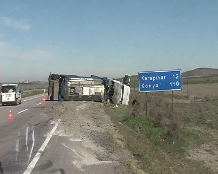 ACIGÖL MEVKİİ’NDE TRAFİK KAZASI