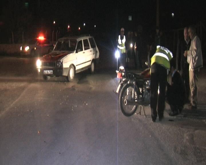 Anafartalar Caddesinde Trafik Kazası  2  Yaralı