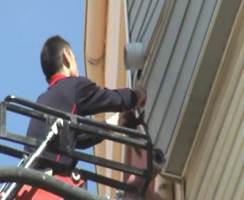 İtfaiyeden kuş kurtarma operasyonu