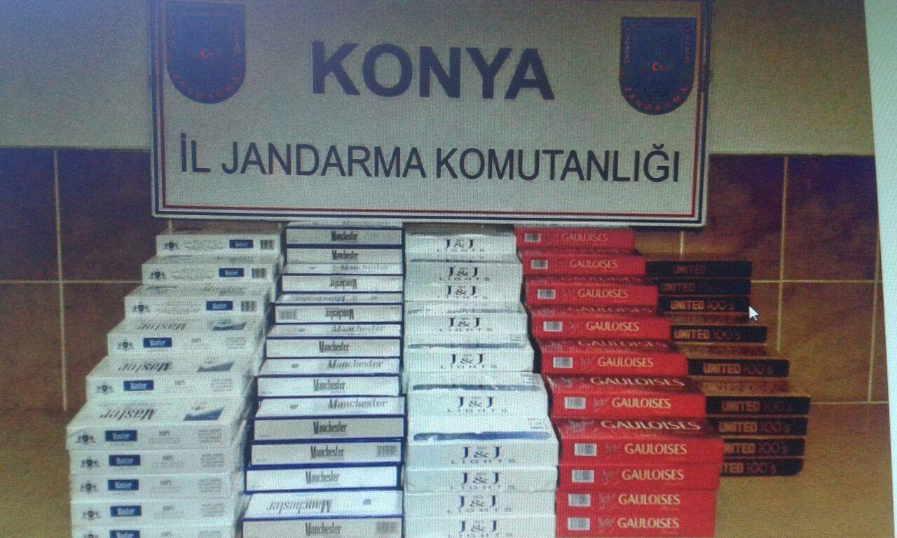 Jandarma Kaçak Sigara Ele Geçirdi