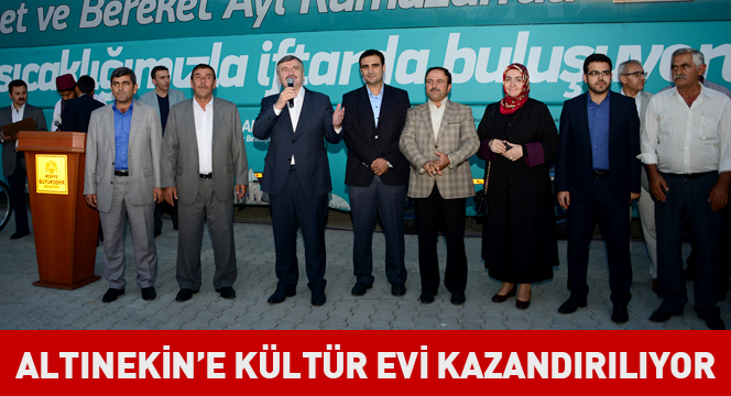 Altınekin’e Kültür Evi Kazandırılıyor