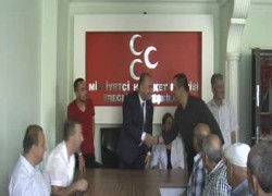 MHP İLÇE TEŞKİLATINDA PARTİLİLER BAYRAMLAŞTI