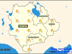Konya'da Hava sıcaklıkları artmaya devam edecek