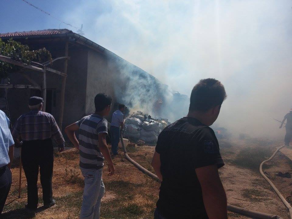 Ereğli’de Çıkan Yangında Çok Sayıda Balya Saman Kül Oldu!...