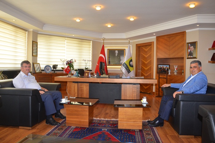 Kaymakam Yaran, Başkan Özgüven’i Ziyaret Etti