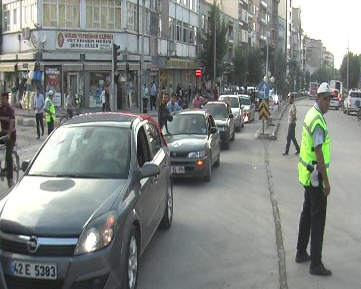 Ereğli’de Şehitlere saygı için araç konvoyu düzenlendi