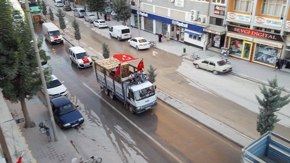 Sebzeciler  Odası  teröre Tepki konvoyu düzenledi.