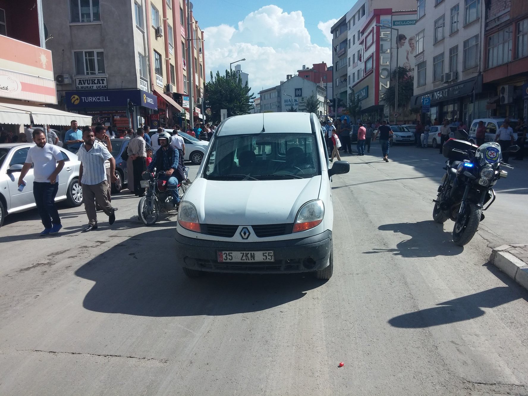 Bulvar Caddesinde  Kaza ; 1 yaralı.