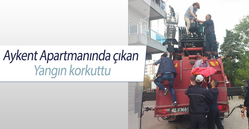 APARTMAN DAİRESİNDE ÇIKAN YANGIN KORKUTTU