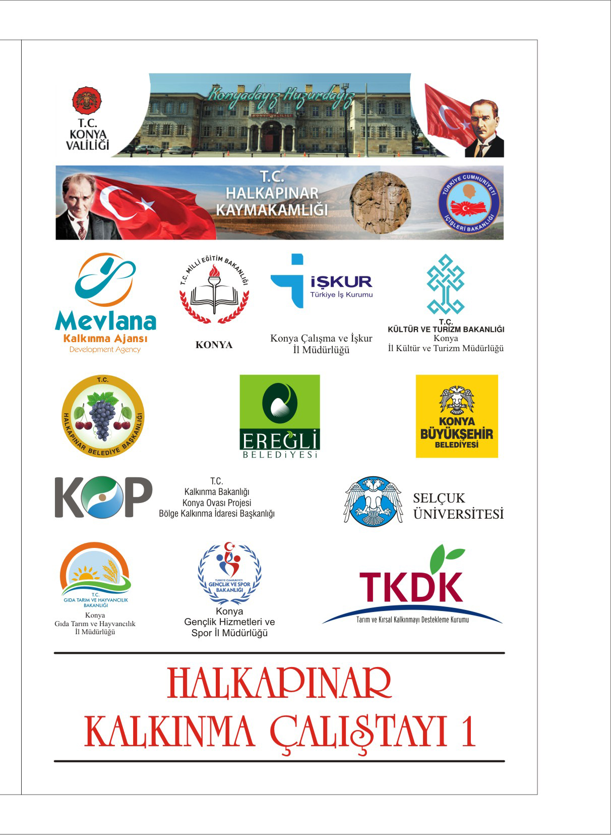 Halkapınar'da çalıştay hazırlıkları