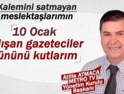 10 Ocak Çalışan Gazeteciler Gününü Kutlarım