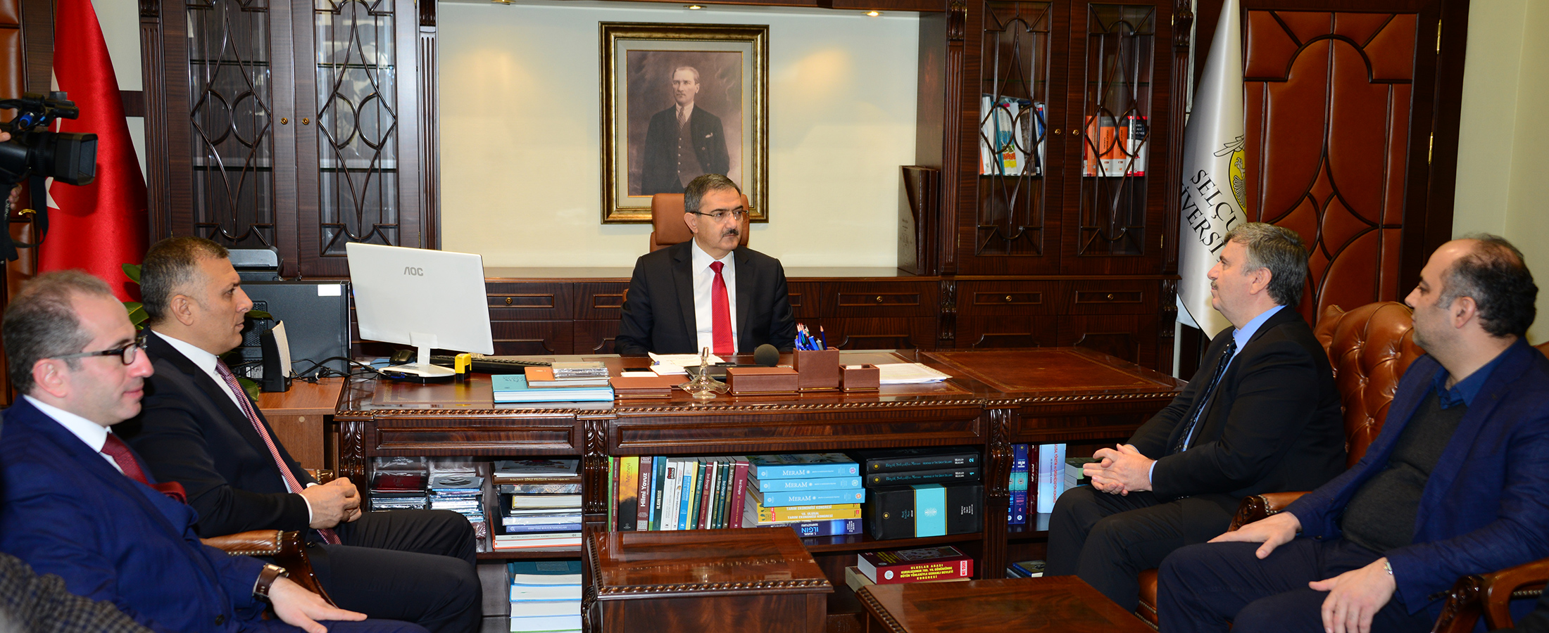 Başkan Akyürek Rektör Şahin’i Ziyaret Etti