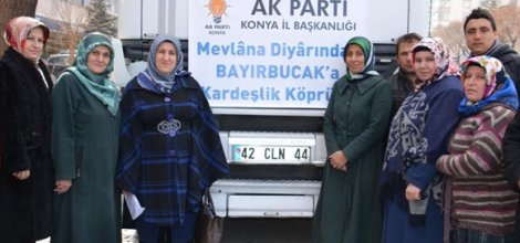 AK Parti Konya’dan Türkmenlere Yardım