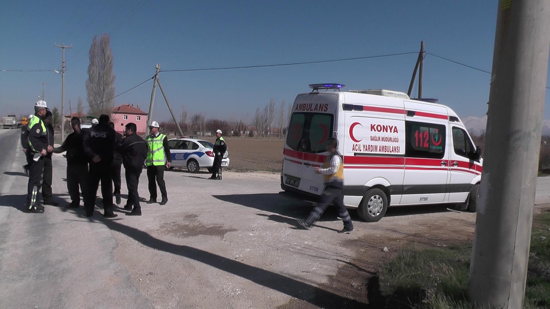 Motosikletten Düşen Sürücü Yaralandı