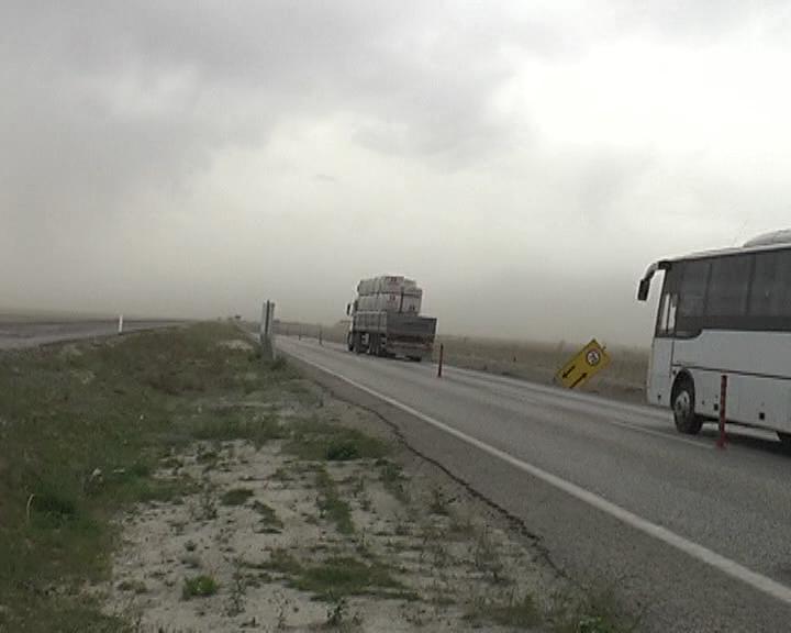 Ereğli’de Fırtına Karayolunda Etkili Oluyor