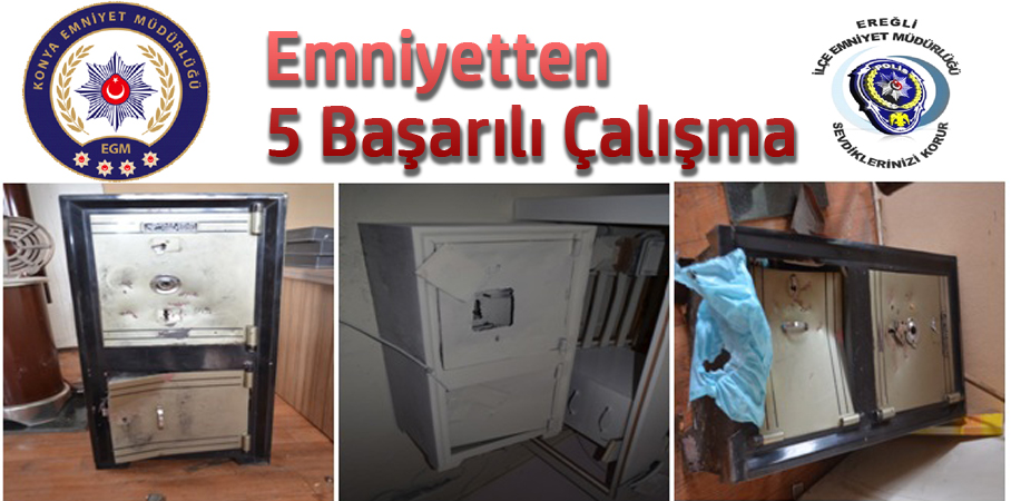 Ereğli Polisinden  5 Ayrı  Başarılı  Çalışma