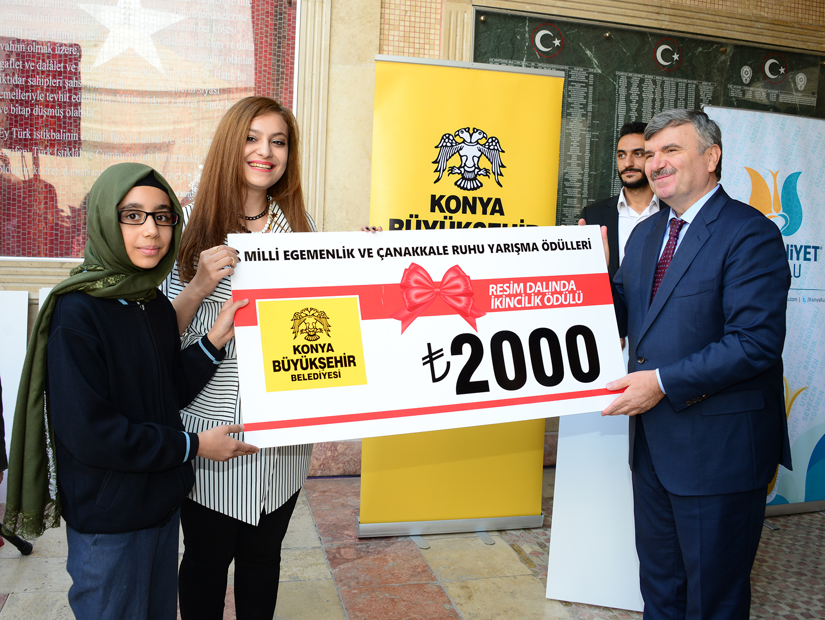 Milli Egemenlik ve Çanakkale Ruhu Temalı Yarışmanın Ödülleri Verildi