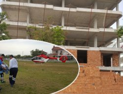 ASANSÖR KOVASI ÜZERİNE DÜŞEN, İŞÇİ AĞIR YARALANDI