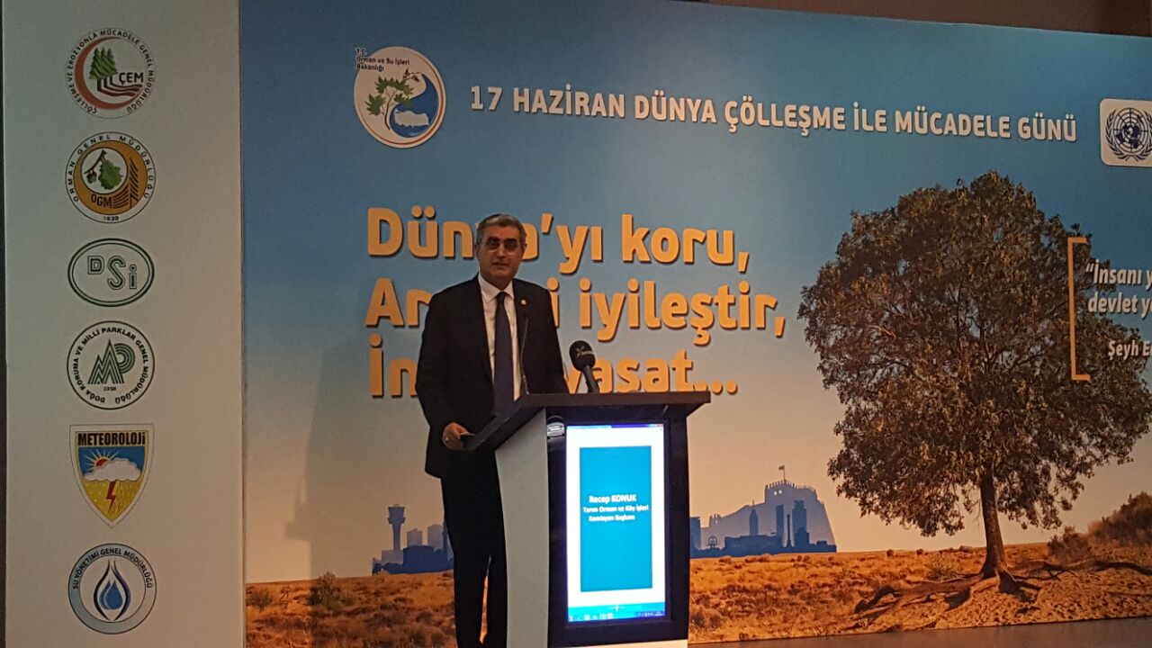 “Kuraklık ve Çölleşme ile Mücadelede Herkes Taşın Altına Elini Koymalı”