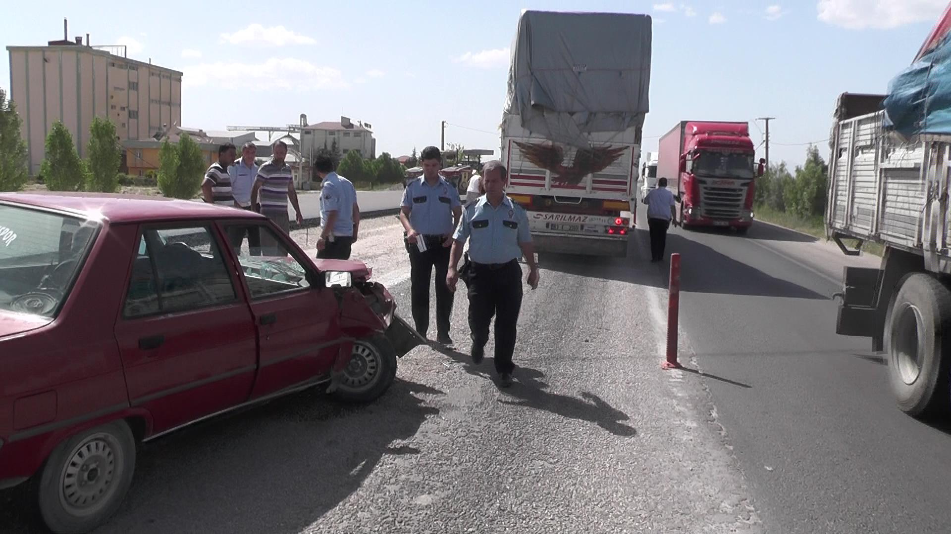 Konya yolunda trafik kazası:1 yaralı