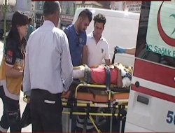 MOTOSİKLETİN ÇARPTIĞI ÇOCUK YARALANDI