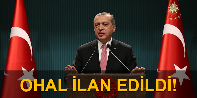 3 ay süreyle Olağanüstü Hal ilan edildi