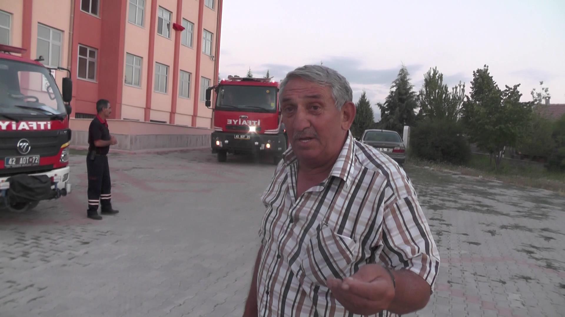 Okul Bahçesinde ki Meyvelik Alanda,Yangın!...