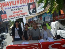 CHP Kadın kolları imza kampanyası başlattı