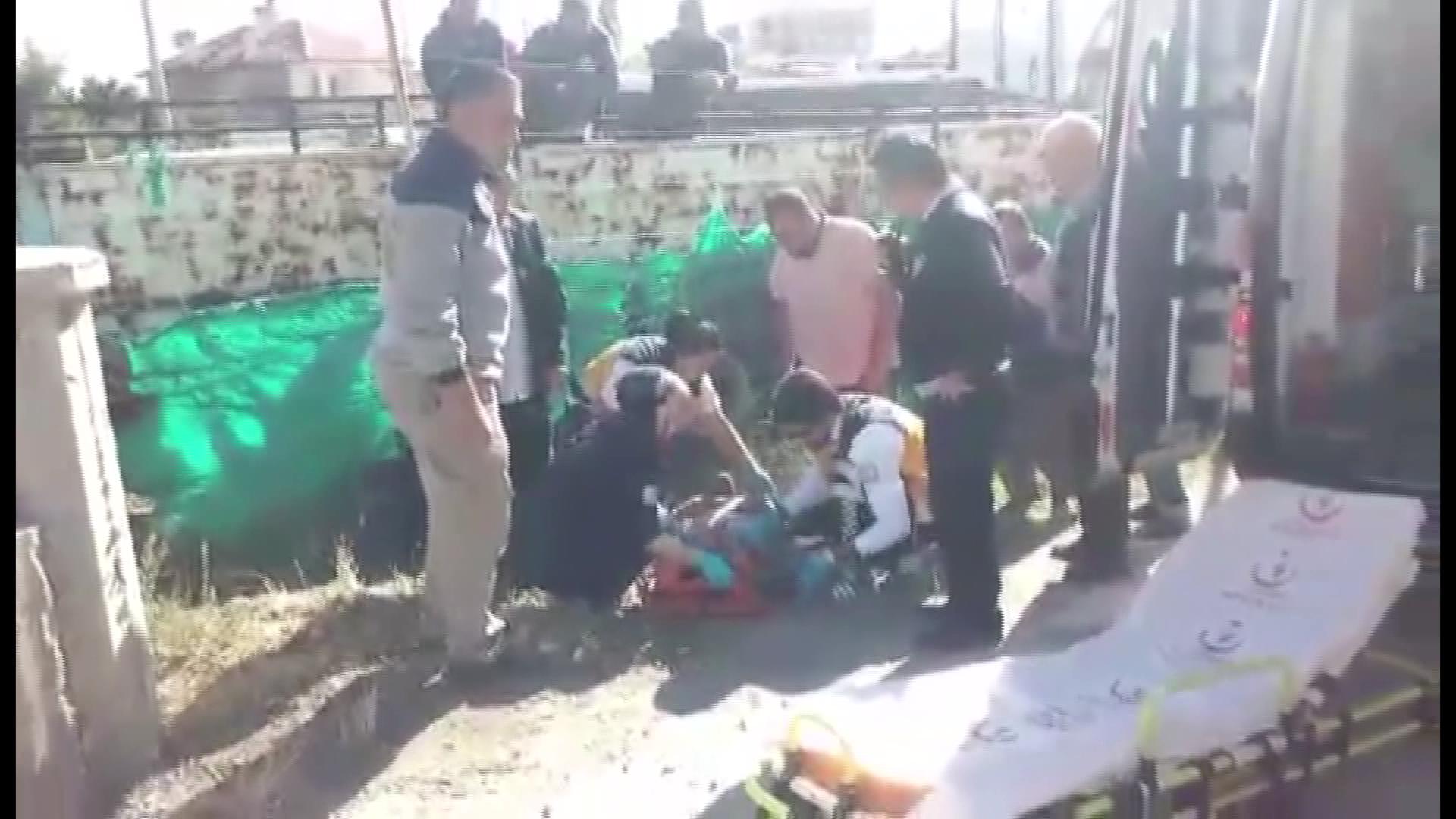 Motosikletten Düşen Sürücü Hastanelik Oldu