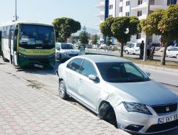 HASTANE YOLUNDA ZİNCİRLEME TRAFİK KAZASI