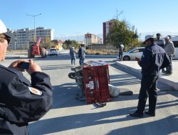 SANAYİ YOLUNDA KAZA: 1 YARALI