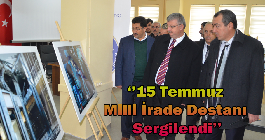 KYK Öğrenci Yurdunda '15 Temmuz Fotoğraf Sergisi'