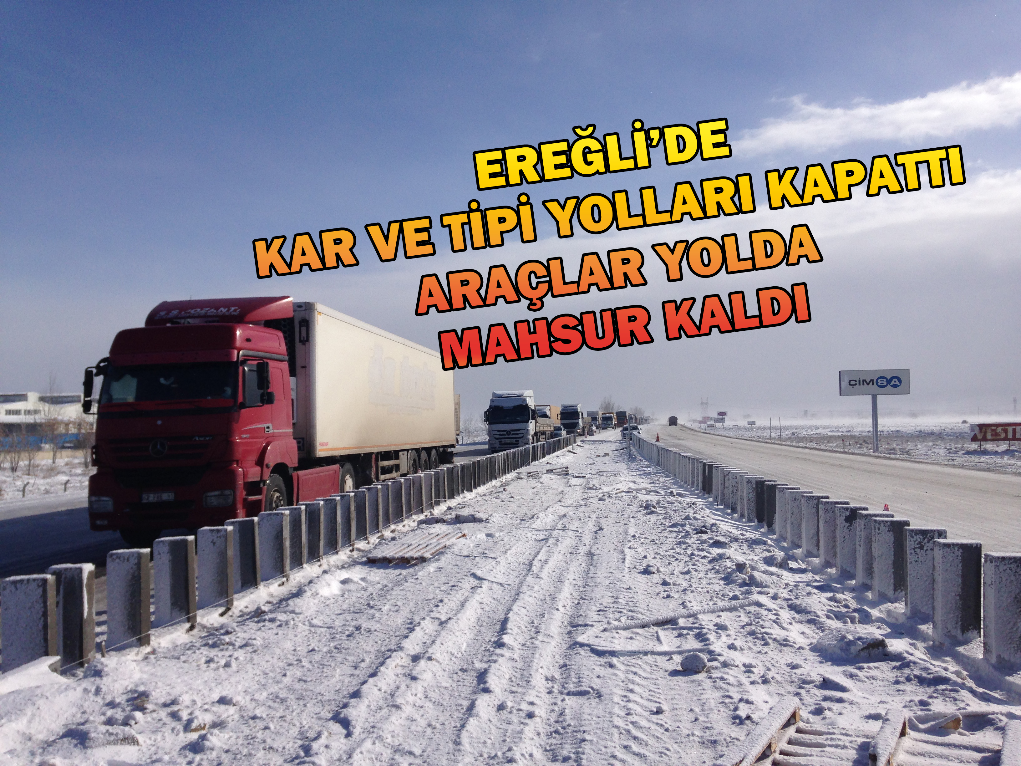 Adana-Konya Karayolu Ulaşıma Kapandı