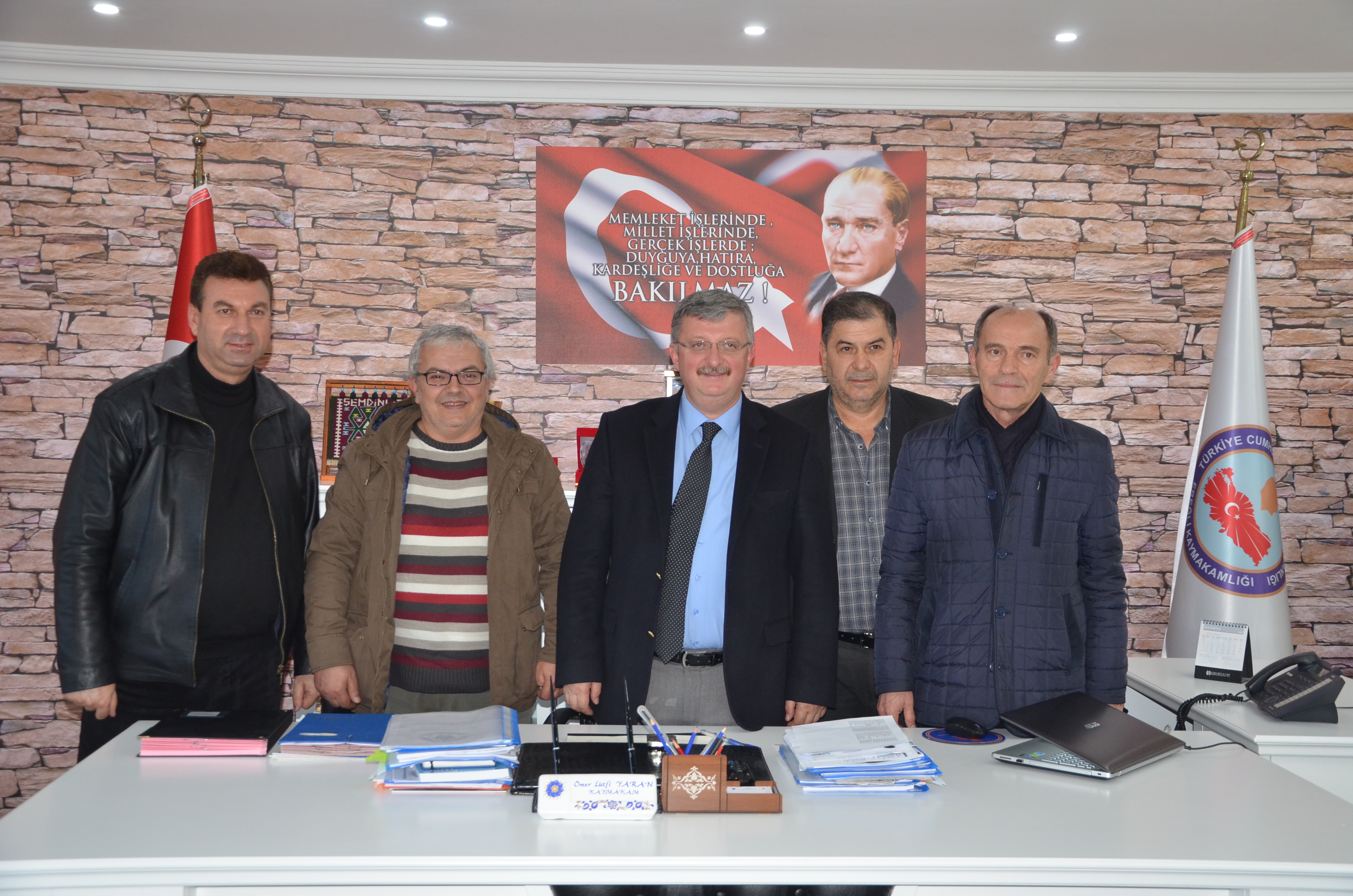 RESMİ BASIN BİRLİĞİNDEN KAYMAKAM YARAN’A ZİYARET