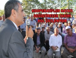 KONUK: KOOPERATİFLER HAYATI DEĞİŞTİRECEK TARİHİ ROL ÜSTLENİYOR