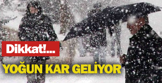Yoğun Kar Yağışı  Uyarısı!