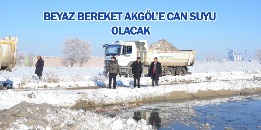 Beyaz Bereket Akgöl'e Can Suyu Olacak