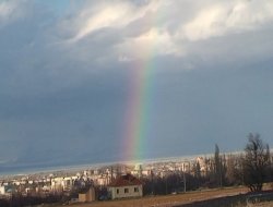 Ereğli’de Fırtına sonrası gökkuşağı sürprizi