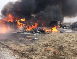 Konya Tır Ile Çarpışan Yakıt Tankeri Patladı : 2 Ölü