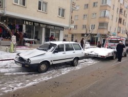 Ereğli'de Kar Yağışı Kazalara Neden Oldu