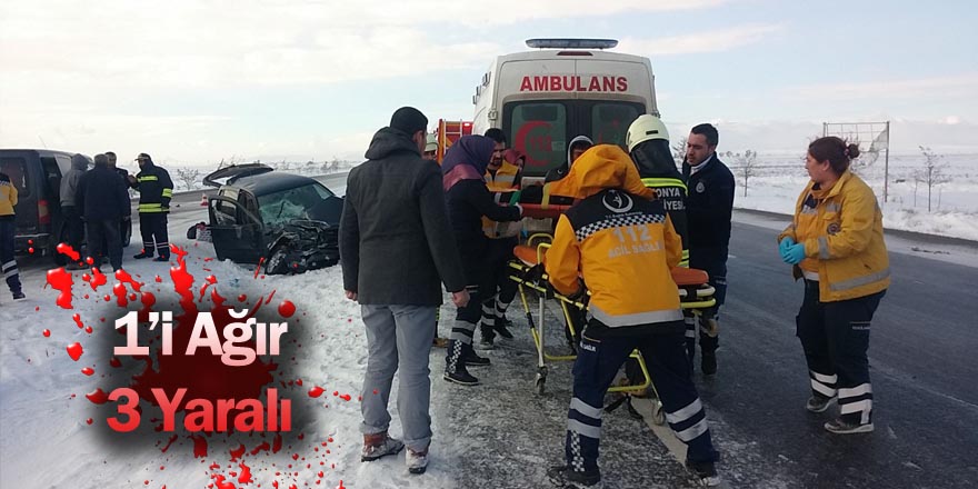 Hortu Civarında Trafik Kazası 1’i Ağır 3 Yaralı