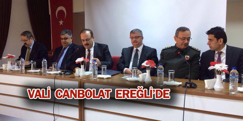 Vali Canbolat Ereğli'de Muhtarlarla Buluştu