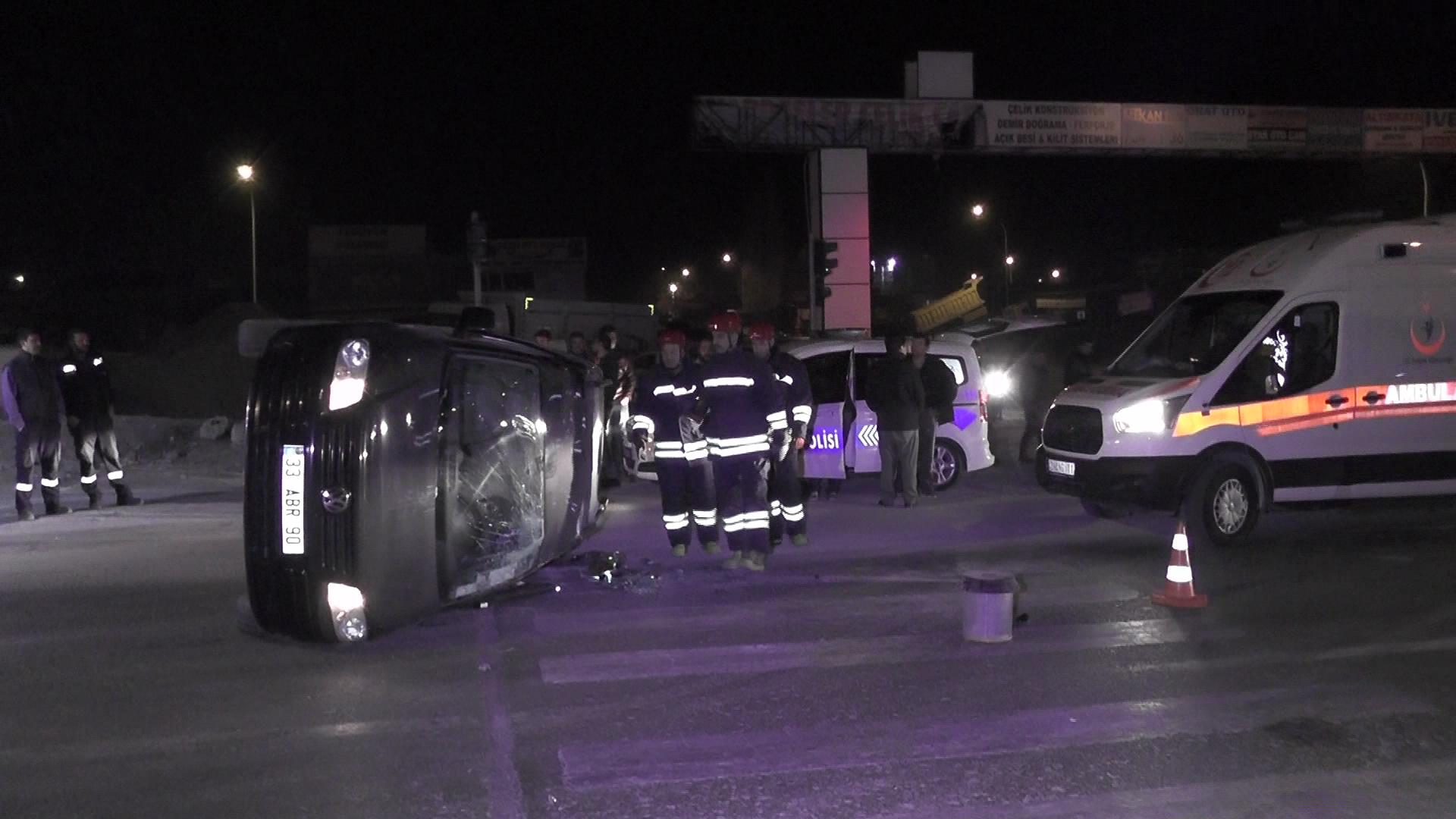 Yine Medaş Kavşağında Trafik Kazası; 1 Yaralı