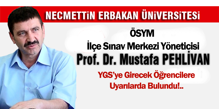 YGS'YE GİRECEK ADAYLARA ÖNEMLİ DUYURU