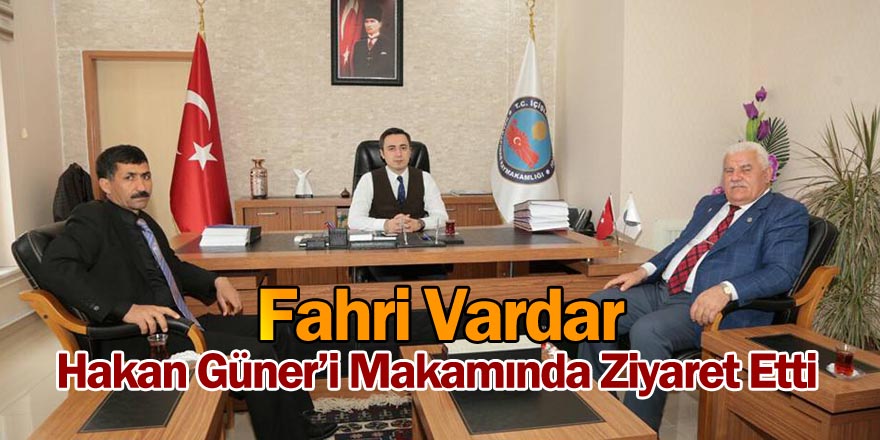 Vardar'dan Halkapınar Kaymakamına Ziyaret
