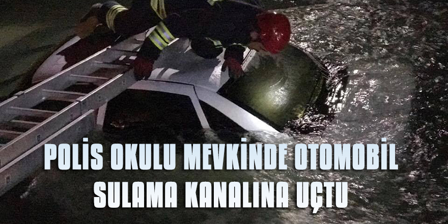 EREĞLİ'DE OTOMOBİL SULAMA KANALINA UÇTU